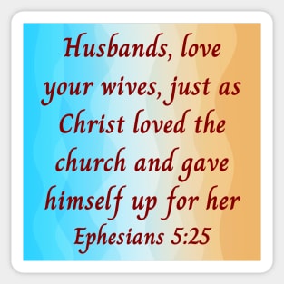 Bible Verse Ephesians 5:25 Sticker